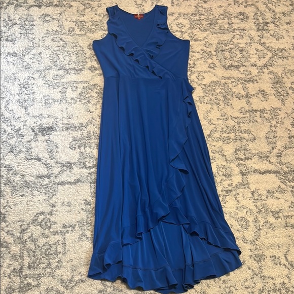 Blue Ruffle Dress - Picture 2 of 5